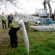 Gaia Turbine being erected in Denmark