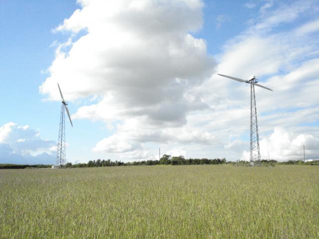 Gaia Wind Turbines at Hamerton